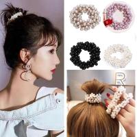 ราคา ยางรัดผม ประดับไข่มุก สายหนัง (22527637784)