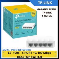 ราคา SWITCH HUB TP-LINK LS1005 10/100mbps DESKTOP SWITCH HUB 5 PORT (41470564312)