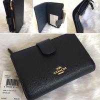 ราคา พร้อมส่ง กระเป๋าตังค์ ใบสั้น coach f54010 สีมิดไนท์ ❤️ของแท้100% (252076540)
