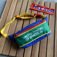 ราคา (มือสองของแท้100%) กระเป๋า BENETTON ทรงคาดเอว สีเข้มสวย รุ่นเก่าหายาก (6558526778)