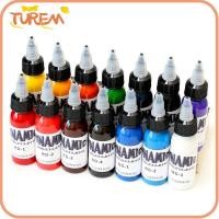 ราคา หมึกสักสำหรับศิลปะบนร่างกาย สีสดใสหลากหลาย เช่น สีแดง สีเหลือง สีขาว สีฟ้า และอุปกรณ์เสริมสำหรับงานสัก (42408864159)