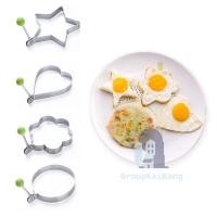ราคา แม่พิมพ์ แม่พิมพ์ทอดไข่ แบบสแตนเลส สำหรับทำแพนเค้ก ไข่ดาว ไข่เจียวใช้งานง่าย ทำความสะอาดง่าย gk99 (3577422218)