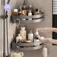 ราคา R66 ชั้นวางของเข้ามุม ชั้นวางของในห้องน้ำ ที่วางของเข้ามุม ติดตั้งง่าย แบบไม่ต้องเจาะ (27853778991)