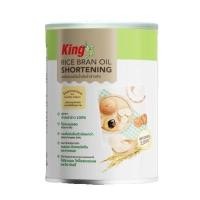 ราคา King Rice Bran Oil Shortening คิง ชอร์ทเทนนิ่ง น้ำมัน รำข้าว ไขมันพืช 700g. (29901100616)