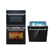 ราคา ซีเมนส์ ชุดเครื่องล้างจานเตาอบนึ่งไฟฟ้าแบบฝังอัตโนมัติ 559+557+436 (43474174935)