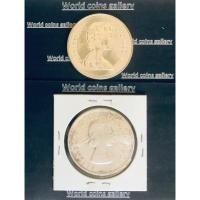 ราคา 2เหรียญเนื้อเงินแคนนาดาที่ระลึก Elizabeth II ปี1988 และปี1964 เหรียญขนาดใหญ่ 36mm หนัก 23.3g รับประกันแท้ (26756726561)