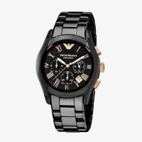 ราคา EMPORIO ARMANI นาฬิกาข้อมือผู้ชายรุ่น AR1410 Valente Ceramic Chronograph - Black (21519509180)