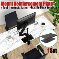 ราคา แผ่นเสริมเมาแผ่นยึดเหล็ก 1 ชุดสําหรับโต๊ะเปราะบางเหมาะกับจอภาพส่วนใหญ่ (58050074824)