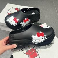 ราคา ใหม่✅แท้ป้ายไทย พร้อมส่งครบไซส์‼️*ใช้โค้ด30%ลด1000฿* มือ1 Adidas Adifom Stan Mule x Hello Kitty - Black 5/6/7/8us (25182725440)