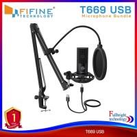 ราคา Fifine T669 USB Microphone Bundle Set ชุดไมโครโฟนคอนเดนเซอร์ พร้อมขาตั้งแบบหนีบและอุปกรณ์เสริม รับประกันศูนย์ไทย 1 ปี (5560618307)