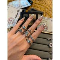ราคา แหวนพลอยแท้ เงินแท้925 : แหวนพลอยลอนดอนบลูโทพาส Blue Topaz Silver925 rings. (27690604099)