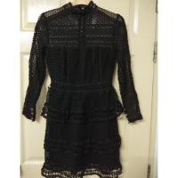 ราคา เดรสผ้าลูกไม้ สีดำ ผ้าเนื้อดี (1447812817)