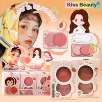 ราคา 83250 ราคาส่งยกกล่อง 24 ชิ้น เบอร์02 บ​ลัช​ออน​ ไฮไลท์ หน้าเงา Kiss Beauty​ หน้าฉ่ำวาว (25267797943)