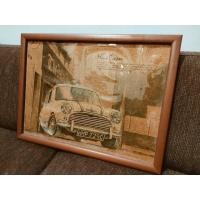 ราคา กรอบรูปไม้แท้งานเก่าญี่ปุ่น (10731194408)