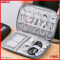 ราคา พร้อมส่ง! กระเป๋าจัดระเบียบอุปกรณ์อิเล็กทรอนิกส์ กระเป๋าเก็บสายชาร์จ สายเคเบิล เคสแบตสำรอง USB หูฟัง (6676603645)