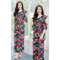 ราคา จั้มสูทสาวอวบลายดอกเว้าแขน (7810485508)