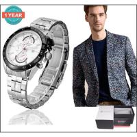 ราคา Curren นาฬิกาข้อมือผู้ชาย สีเงิน/ขาว สายสแตนเลส รุ่น C8148 (2064204555)