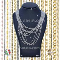 ราคา 18K-N06 สร้อยคอทองขาวแท้ ITALY 750 White gold รุ่น โซ่กลม Rolo W (23266916781)