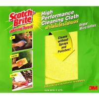 ราคา ✅ของแท้ 3M ✅3M ผ้าใยไมโครไฟเบอร์ Scotch Brite High Performance Cleaning Cloth ขนาด 30 ซม.x 32 ซม. (23831523736)