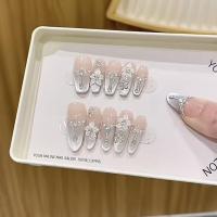 ราคา แฮนด์เมดส่องไฟสวมใส่เล็บปลายนิ้วดอกไม้ดิบแมวตาสามมิติดอกไม้ขนาดเล็กซ้ําใช้สติกเกอร์เล็บ (42820544603)