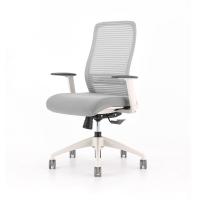ราคา Modernform เก้าอี้สำนักงาน รุ่น ERA S พนักพิงกลาง โครงขาว แขนปรับได้ ขาไนลอน เบาะผ้า พนักตาข่ายสีเทาอ่อน (26938203594)