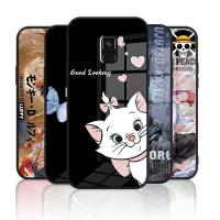 ราคา เคสกระจก Samsung galaxy A5 2018 / A6 2018 / A8 2018 / A6 plus / A8 plus / J6 2018 เคสกระจกนิรภัยฮาร์ดฝาหลังขอบซิลิคอนอ่อน (29508266809)