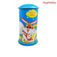 ราคา [มือ2] งานเก่าไทย กระปุกออมสิน กระป๋องสังกะสี มาสคอต King Man สีฟ้า ของพรีเมียม KING I.T. (27890865992)