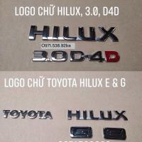ราคา โลโก้นูน Toyota Hilux 3.0, D4D, E, G สติ๊กเกอร์ตัวรถ (44005938551)