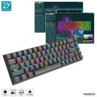 ราคา คีย์บอร์ดเกมมิ่ง Tsunami Outemu MK-68 Pro Hotswappable Type-C Macro Software 60% Mechanical Keyboard (17888153328)
