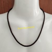 ราคา สร้อยเชือกเทียนสีน้ำตาลถักห้อยพระ งานแฮนเมด แข็งแรงทนทาน ไม่อมเหงื่อ ไม่อมน้ำ (3320715218)