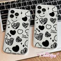 ราคา เคสสำหรับ Vivo Y20 Y21 Y16 Y15 Y12 Y50 Y30 Y91 Y95 Y36 Love คสโทรศัพท์สำหรับ Vivo Y15S V27 V29 ฝาครอบใส Black Lines (27817673848)
