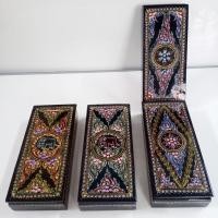ราคา ตลับ กล่อง ใส่เครื่องประดับ กล่องไม้ เครื่องเขินล้านนา ลงลักเพ้นท์สี ขนาด 4x9x1.8นิ้ว เลือกสีและลายหน้าโพสต์ค่ะ (25466423505)