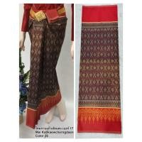 ราคา ผ้าไหมผ้ามัดหมี่ลายไทยตีนแดงNo.17ผ้าตัดชุด (40603062852)