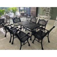 ราคา ชุดสนามอัลลอยด์ 6 ที่นั่ง สีดำวาว ลายกุหลาบสีดำ (10396703460)