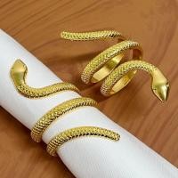 ราคา สร้างสรรค์งูรูปผ้าเช็ดปากแหวนที่ไม่ซ้ํากันโอ้อวดโลหะผ้าเช็ดปากหัวเข็มขัดโรงแรมโต๊ะจัดเลี้ยงร้านอาหารตะวันตกผ้าเช็ดปากแหวน เซฟ (51650326062)