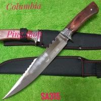 ราคา อุปกรณ์เดินป่า มีด มีดพก มีดเดินป่า มีดพกใบตาย มีดพกเดินป่า Columbia รุ่น SA315 USA ใบเลสด้ามไม้ (19969645423)
