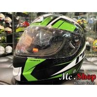 ราคา หมวกกันน็อค REAL Tornado Razer เขียว-ขาว (7425542545)