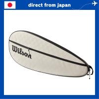 ราคา [Wilson] Tennis Badminton Racket Bag PREMIUM TENNIS RACQUET COVER (Premium Tennis Racket Cover) Cream/Black (41064542506)