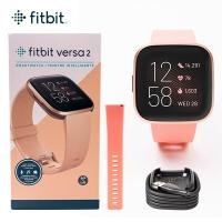 ราคา Fitbit Versa 2 Fitness Tracker สมาร์ทวอทช์พร้อมเครื่องวัดอัตราการเต้นของหัวใจ ALEXA - สีชมพู (26592801121)