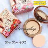 ราคา ﻿Gina glam powder แป้งอัดแข็งผสมรองพื้น #02 (7911701874)
