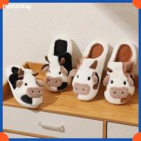 ราคา วัวรองเท้าแตะผู้หญิงฤดูหนาวที่อบอุ่นการ์ตูน Kawaii Plush Contton ในร่ม Fuzzy ผู้หญิงผู้ชาย (27565460456)