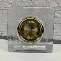 ราคา [นาฬิกามือสองญี่ปุ่น] #T89 นาฬิกาตั้งโต๊ะ SUNFORM Made in Japan จอกระจก บอดี้คริสตัล นาฬิกา clock (25788436012)