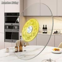 ราคา ถาดหมุนวางอาหารกระจกนิรภัย โต๊ะทานอาหารทรงกลม หมุนลื่น แข็งแรง เหมาะสำหรับครอบครัว/ร้านอาหาร (26093230626)