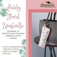 ราคา Japan Supreme SPEC - Supreme UV Protection 3 Fold Umbrella with Casing [BLG8860-Flora] (21480120711)