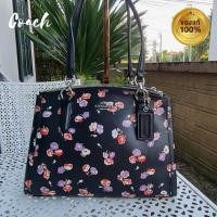 ราคา Coachกระเป๋าสะพายมือสอง ของแท้ สะพายไหล่ สะพายข้าง กระเป๋าทรงคางหมูทรงถือ ลายในคอลเลคชั่นยังอยู่ในช้อป แทคพร้อมซิปYKK (13937728607)