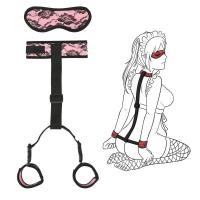 ราคา SMสายรัดลูกไม้ SM แบ็คแฮนด์กุญแจมือด้านหลังชุดพันธนาการ Love (40604985871)