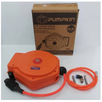 ราคา PUMPKIN รอกสปริง ตลับเก็บ สายลม โรลสายลม สายลม 6.5x10mm ยาว 6 เมตร MINI(31427) (22542425414)