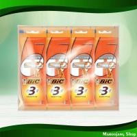 ราคา มีดโกน รุ่น 3 ใบมีด บิค 4 ด้าม Razor 3 Blade Model Bic (23059159029)