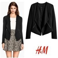 ราคา Crêpe jacket H&M แท้ Used Blazer สีดำ (21386228326)