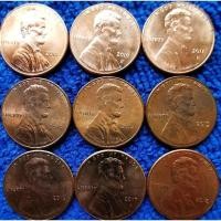 ราคา เหรียญ​สหรัฐอเมริกา​ USA,​ 1​ Cent, Lincoln, ปี 2010-2019, เลือกปีได้, #626, ใช้แล้ว (24888041471)